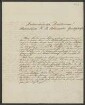 Brief von Adalbert Schnizlein und Albert Frickhinger an Regensburgische Botanische Gesellschaft