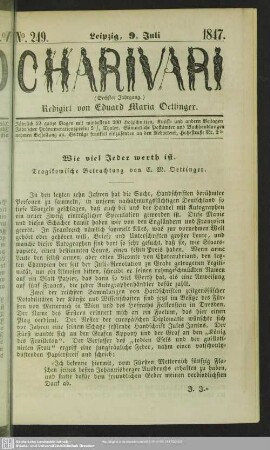 Wie viel Jeder werth ist - tragikomische Betrachtung