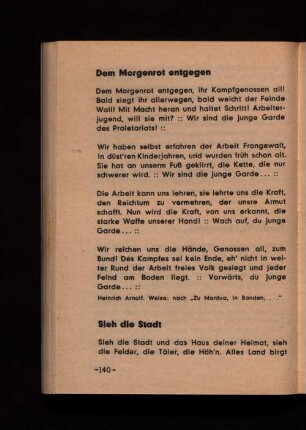 Sieh die Stadt