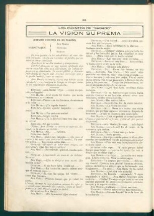 La visión suprema : Los cuentos de "Sábado"