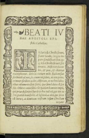 Beati Iudae Apostoli Epistola Catholica.