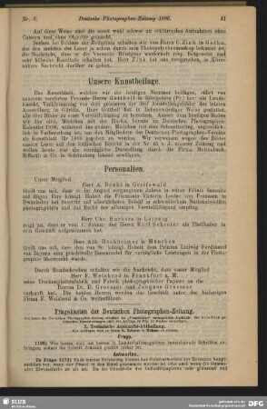 Unsere Kunstbeilage