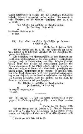 Erfordernisse eines doppelten Domicils mit Bezug auf die Beitragspflicht zu Pfarr- und Schulbauten : [V. Elementarschulwesen]