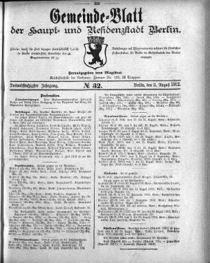 1912,32: No. 32, 11. August 1912