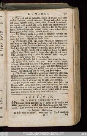 Sectio IV. De Genere Substantivorum.