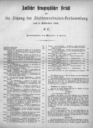 No. 25, 8. Oktober 1891