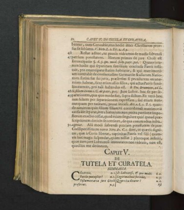 Caput V. De Tutela Et Curatela.