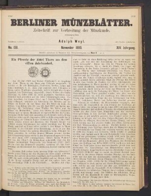 No. 159. November 1893