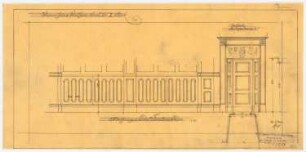 Warenhaus Wertheim, Rosenthaler Straße/Sophienstraße, Berlin 3. Bauabschnitt: Saal 2.OG: Wandansicht, 1:25