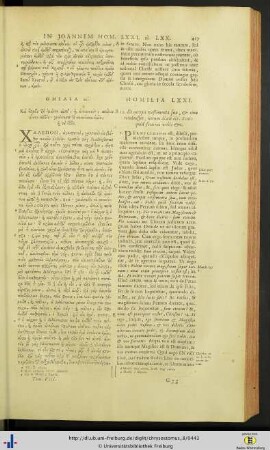 Homiliae in Johannem LXXI - LXXX.