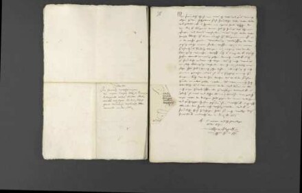 Schriftwechsel zwischen Pfalzgraf Wolfgang und Herzog Christoph von Württemberg bezüglich der von Herzog Albrecht V. von Bayern aufgenommenen Gerüchte, der Pfalzgraf plane den Verkauf einiger Ämter des Herzogtums Neuburg.