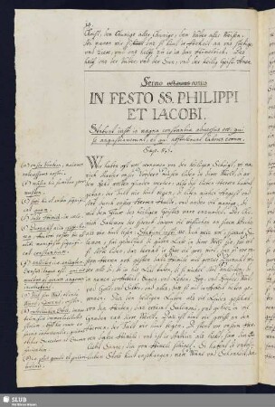Sermo nonus: In Festo SS. Philippi et Iacobi.