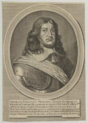 Bildnis des Fridericus Wilhelmus, Marchio Brandenburg