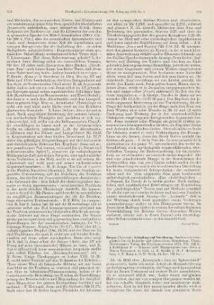 274-277 [Rezension] Burger, Christoph, Schöpfung und Versöhnung
