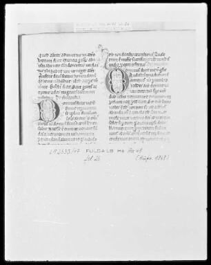 Defensor, Liber Scintillarum — Zwei Initiale D(ominus dicit), Folio 26recto