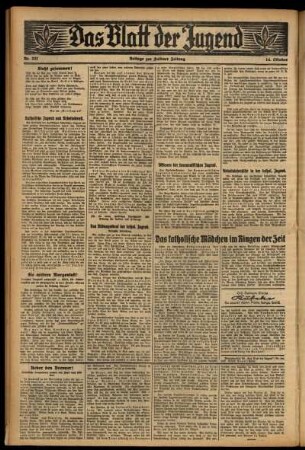 Zweite Ausgabe vom Mittwoch, den 14. Oktober 1931.