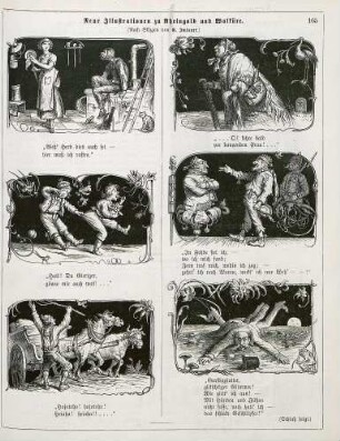 "Neue Illustrationen zu Rheingold und Walküre (Nach Skizzen von G. Imlauer)"