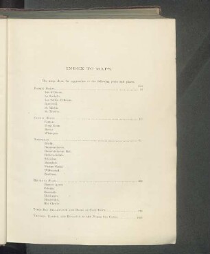 Index to the maps.