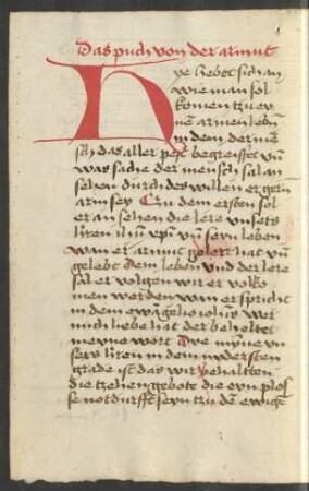 Das Buch von geistlicher Armut