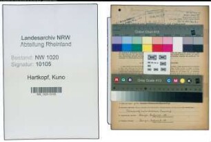 Entnazifizierung Kuno Hartkopf , geb. 14.11.1904 (Arbeiter)