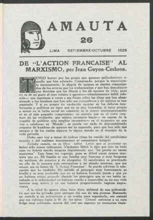 De "l'Action Française" al marxismo