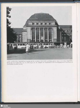 Der verkehrsreiche Hauptbahnhofs-Vorplatz mit der Westhalle