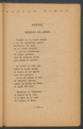 XXXVIII - Brindis de abril
