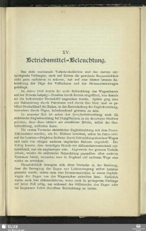 XV. Betriebsmittel-Beleuchtung