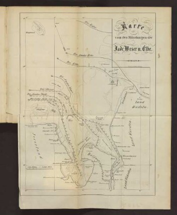 A. Karte von den Mündungen der Jade, Weser u. Elbe