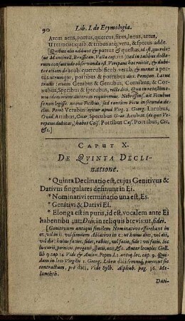 Caput X. De Quinta Declinatione