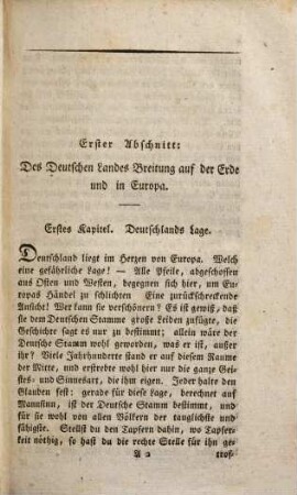 Deutsches Land und deutsches Volk. 1,1, 1, Deutsches Land ; Th. 1
