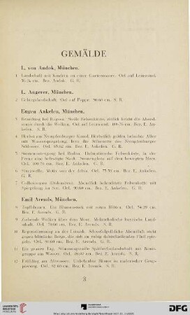 Gemälde (Nr. 1-374)
