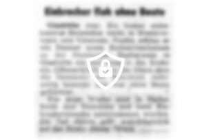 Einbrecher floh [Name maskiert]