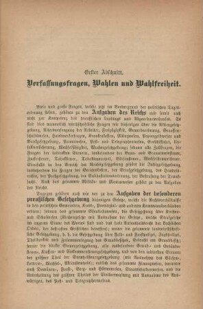 Abschnitt I. - XII.