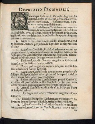 Disputatio Prooemialis