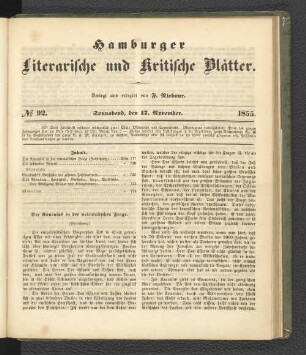 No. 92. 17. November 1855