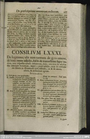 Consilium LXXXI. De legitima; [...]