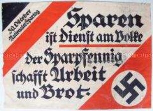 Propagandaflugblatt zum "Nationalen Spartag"