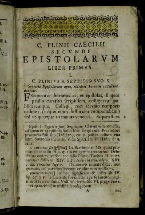 Epist. I. - Epist. XI.