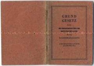 Heftausgabe des Grundgesetzes von 1949