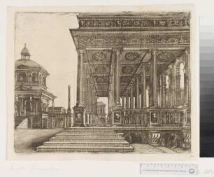 Treppenaufgang mit Kassettendecke