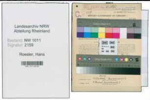 Entnazifizierung Hans Roesler , geb. 04.09.1898 (Gastwirt)