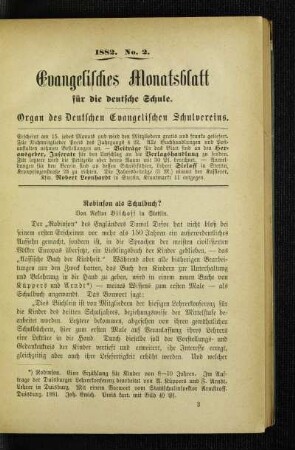 Robinson als Schulbuch?