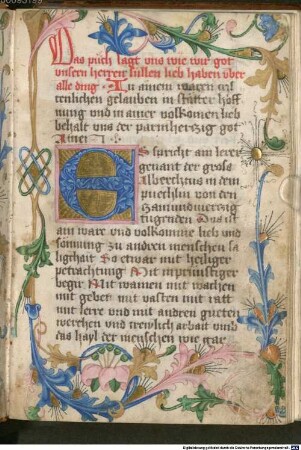 Von Liebhabung Gottes - BSB Cgm 173