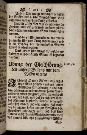 Ubung der Gleichförmigkeit unsers Willens mit dem Willen Gottes.