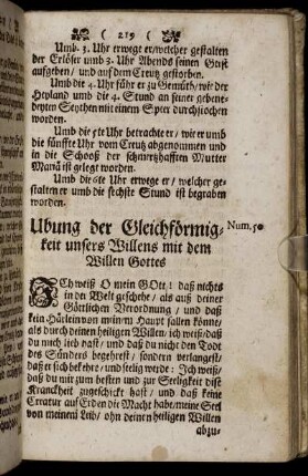 Ubung der Gleichförmigkeit unsers Willens mit dem Willen Gottes.