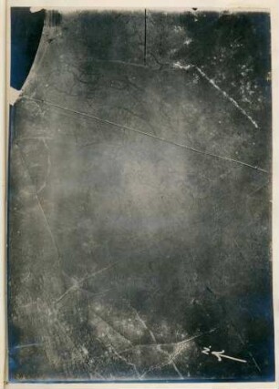 Foto der Stellungen östlich von Bouchavesnes (Luftbild)