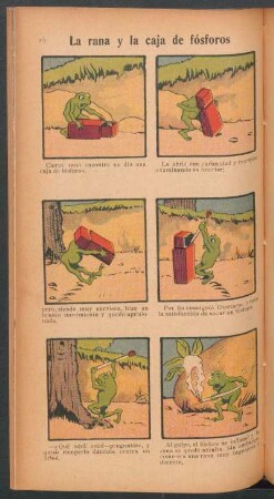 La rana y la caja de fósforos - [Cómic]