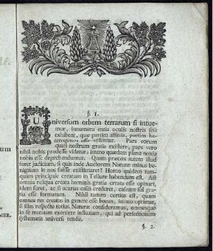 Universum orbem terrarum di intuemur,...