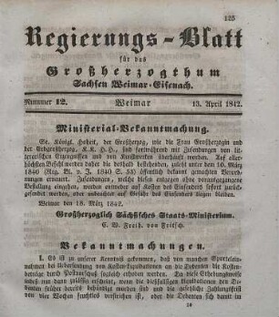 Nr. 12 : 13. April 1842